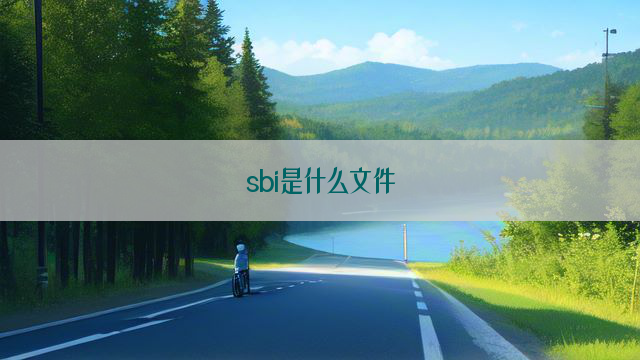 sbi是什么文件