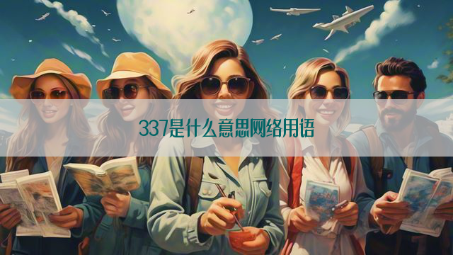 337是什么意思网络用语